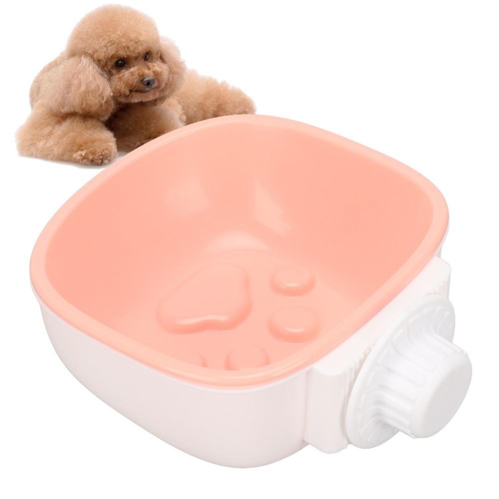 Hanging Slow Feeder Bowl Premium Polymer Crate Feeder Lightweight Pet Water Bowl Indoor Feeding