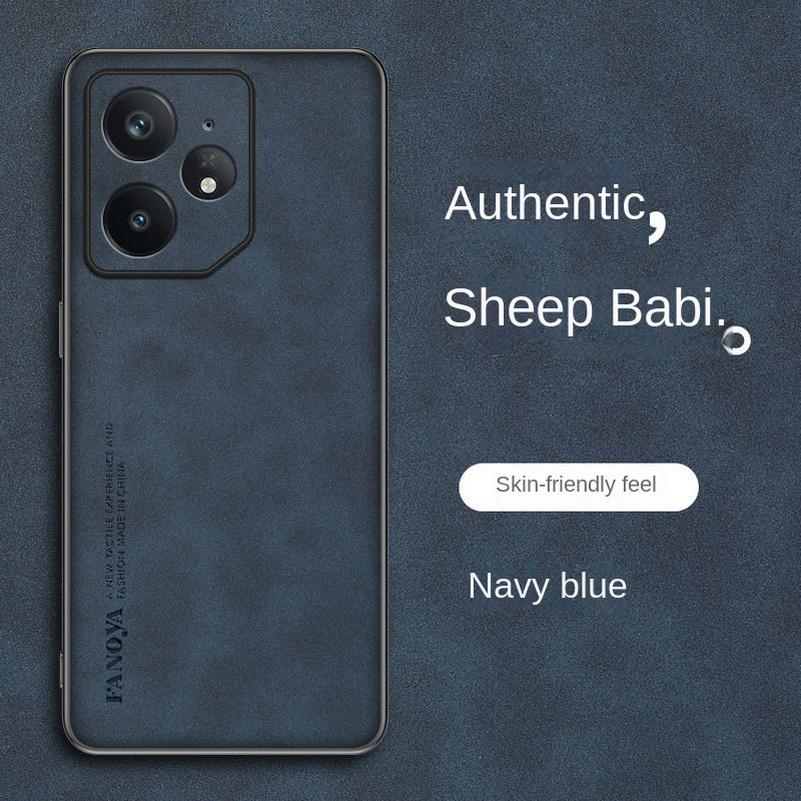 Простой кожаный удобный замшевый чехол для Realme GT Neo 7 6 6T 5 3 3T GT 7 Pro 6 6T 5 Pro 3 Realme 13 Pro + 12 11 Pro + чехол