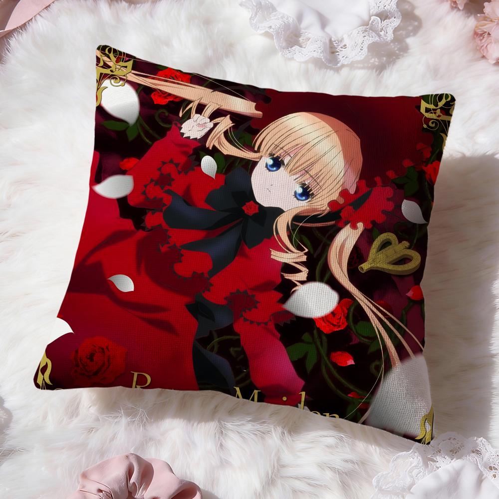 Классический аниме чехол для подушки Rozen Maiden Премиум Комфорт Двусторонний чехол для подушки - Дизайн «Два в одном» для любой комнаты и салона автомобиля