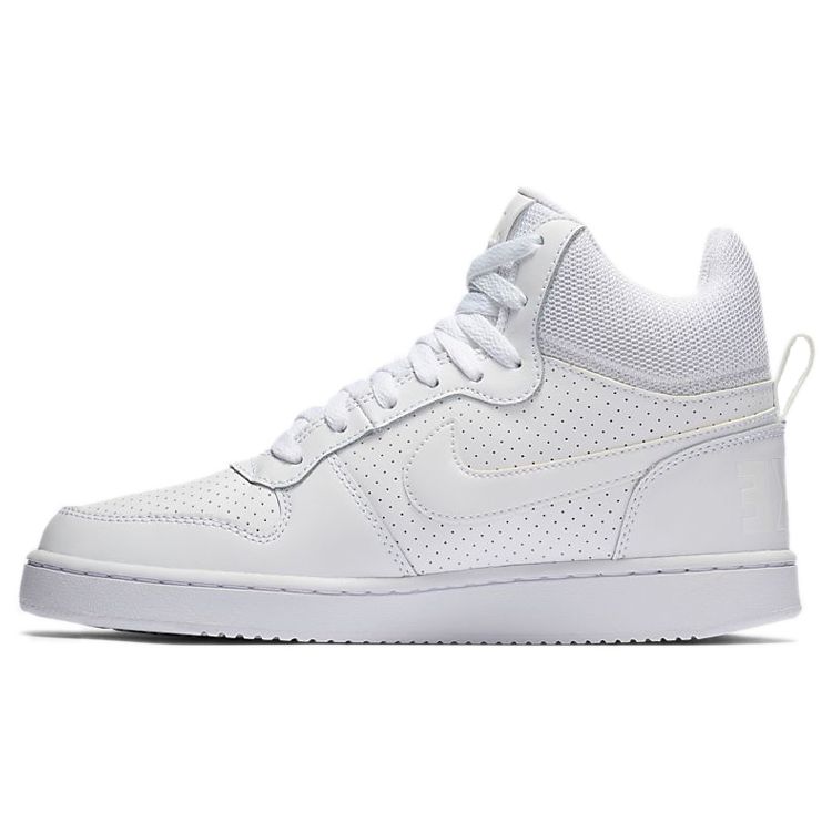 Nike Court Borough Mid Синтетическая кожа Удобные Спортивные Нескользящие Прочные Кроссовки Мид Топ Женские кроссовки Белый 844906-110