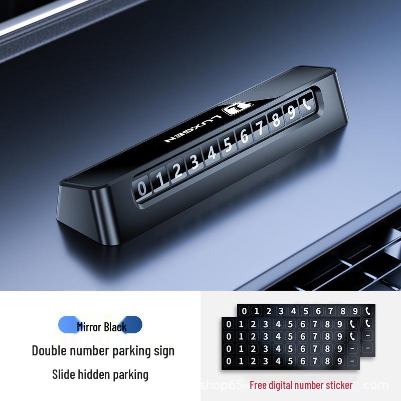 Luxgen Car Number Plate for Temporary Parking - Fits Big 7 MPV, 5 Rui, 3 U6/U5/U6 SUV Models