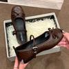 Elegant Women Shoes 2025 Mary Janes Women's Flats Daily Dress Ladies Bow Tie Shallow Buckle Strap Soft Bottom Outdoor Flat Pumps