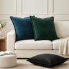 Cushion Cover 2 Pcs HOUTEN Blue 65 X 65 Cm Velvet