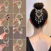 Заколка для волос с кисточкой в виде цветка Женская Дамская Бабочка Страз Жемчуг Металлическая Заколка для волос Круглый Пучок Хвост Держатель Аксессуары для волос