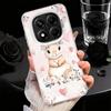 Милый Мультяшный Кролик Мягкий Чехол для Телефона для Xiaomi Redmi Note 13 14 15 Pro Plus 12S 12 11S 11 11T 10S 10 Ударопрочный Задний Чехол