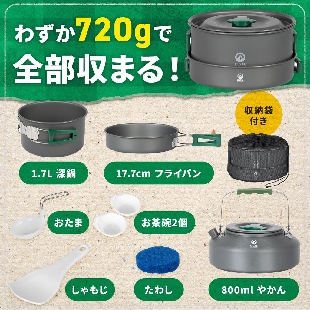 Набор GN Cooker Set Набор сковородок для кемпинга Алюминиевая плита Посуда для готовки на открытом воздухе