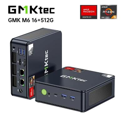 Мини-ПК GMKtec M6 AMD Ryzen 5 6600H Потоки DDR5 5600 МГц M.2 SSD BT5.2 USB3.2*3 HDMI DP 4K@60 Гц Настольный игровой офисный компьютер