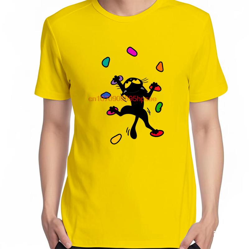 Unisex Bouldering Cat Funny Climbing Graphic Tshirt Casual Short Sleeve Print Shirt Cute And New Fashion For Unisex And Unisex