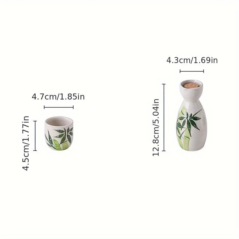 Прозрачный винный набор в японском стиле, керамические бокалы для вина, бутылки для вина для ресторана, элитный подарочный набор для горячего или холодного вина