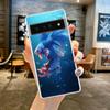Милый Чехол-Крышка для Телефона с Рыбками для Google Pixel 8 7 6 5 4 4XL Ударопрочный Силиконовый 7A 6A 5A 4A 3A 3AXLPro 5G Прозрачный Корпус Capas