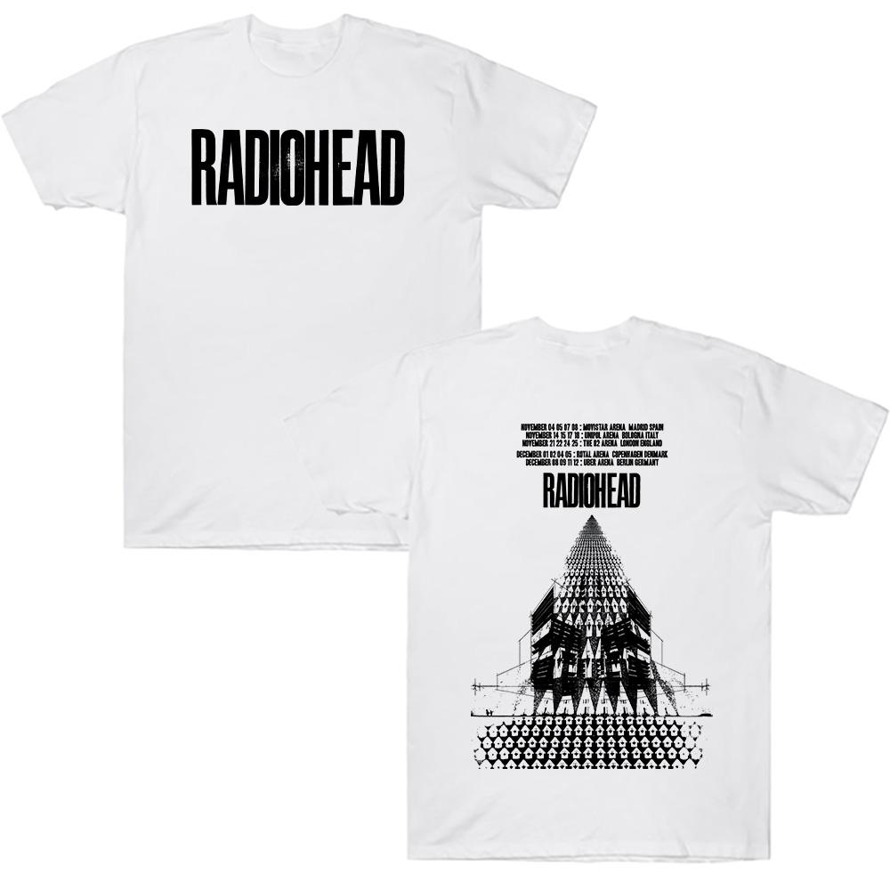 Футболки Radiohead Return To The Road European Tour, модные хлопковые футболки, летние новинки в стиле Харадзюку, для мужчин и женщин, уличная одежда, панк, трендовые топы.