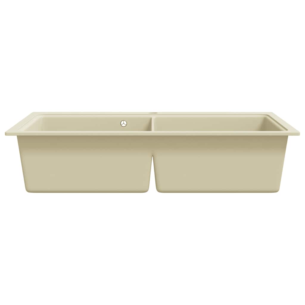 Granite Double Basin Sink Beige