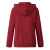 2021 Cross-Border Autumn/Winter Solid Color Hooded Zip-Up Sweatshirt with Drawstring and Pockets