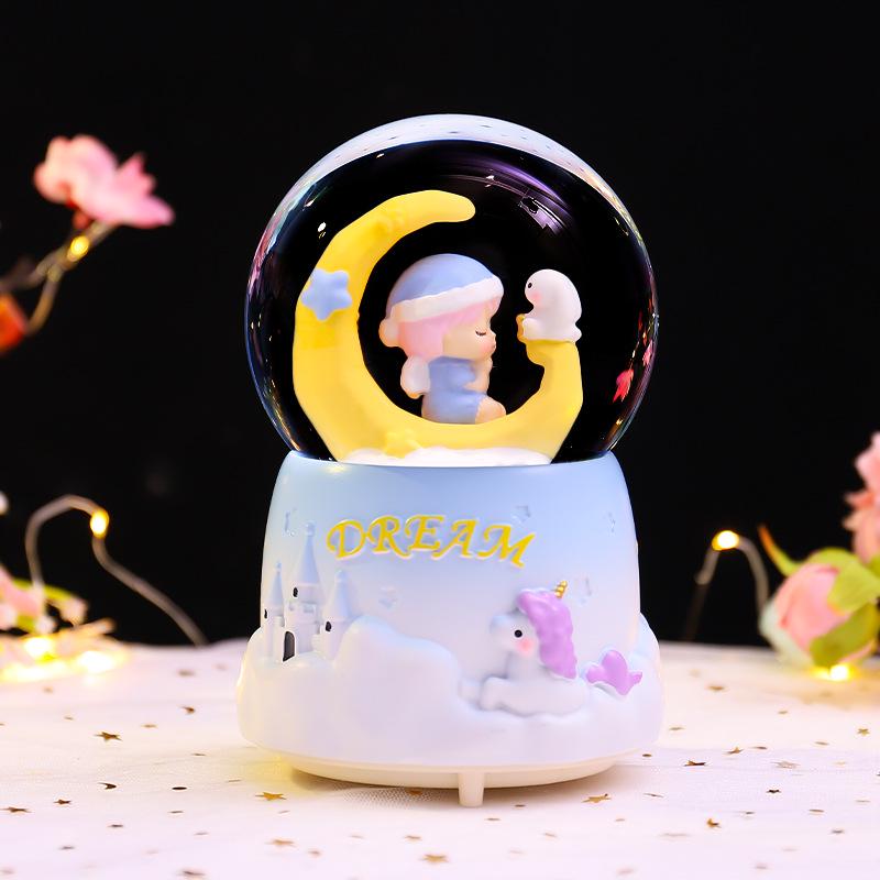 Астронавт Хрустальный шар Музыкальная шкатулка Украшение - Студент Снежный шар Подарок на день рождения