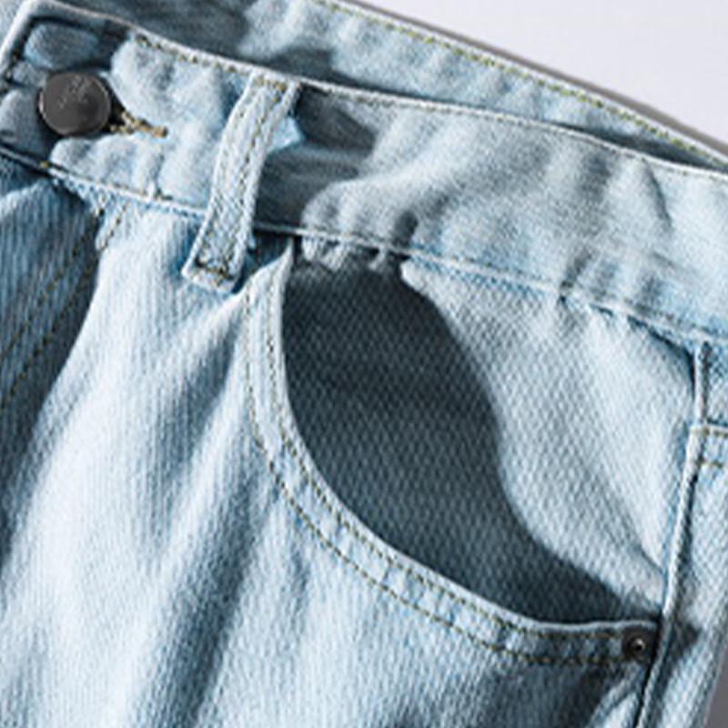 Jeanswest Men's Loose Straight-Leg Outdoor Denim Jeans