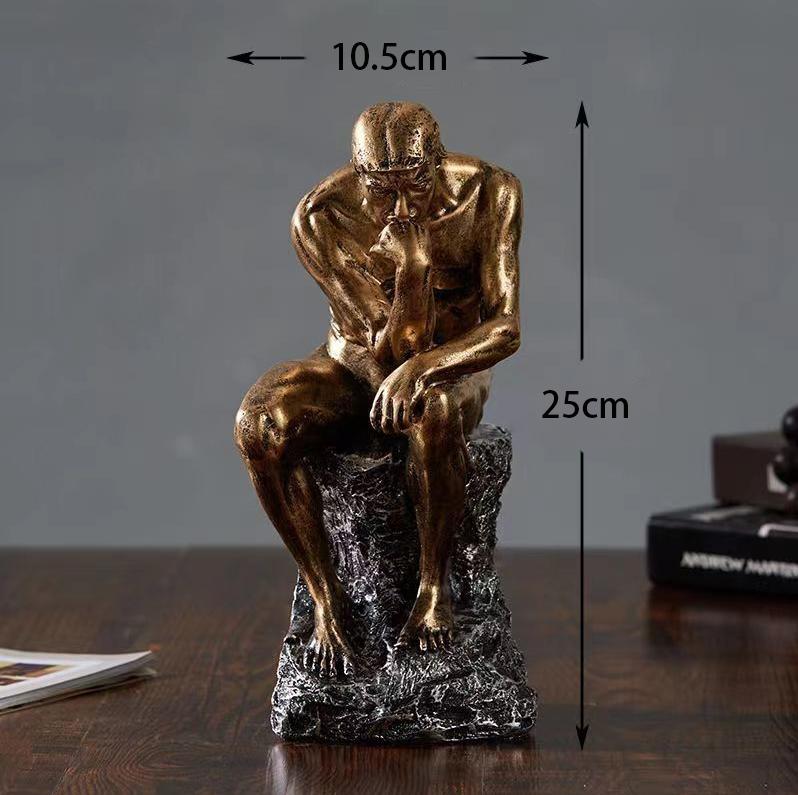 Скандинавский мыслитель Характер Украшения Декор Продвинутый Интеллектуальный Древнегреческий Абстрактный Ретро Статуи Хумана Домашние Настольные Аксессуары