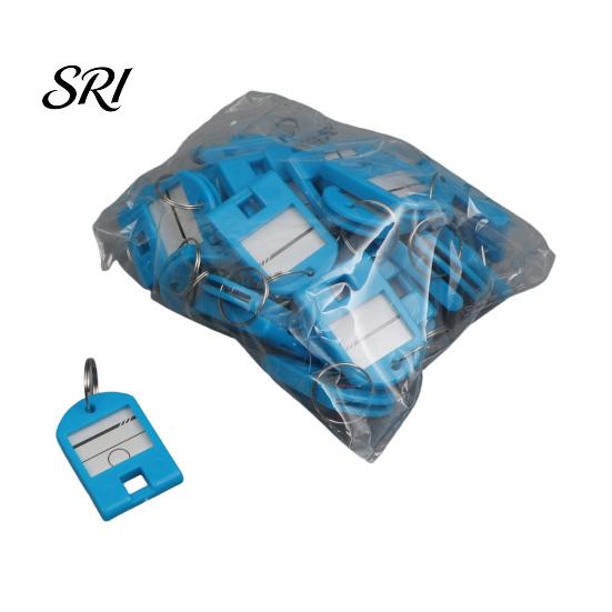 High Saturation Color Key Tags 50Pcs Hard Plastic with Replaceable Paper Transparent Label Window Hotel Room Keys Luggage Lockers Labels Heavy Duty