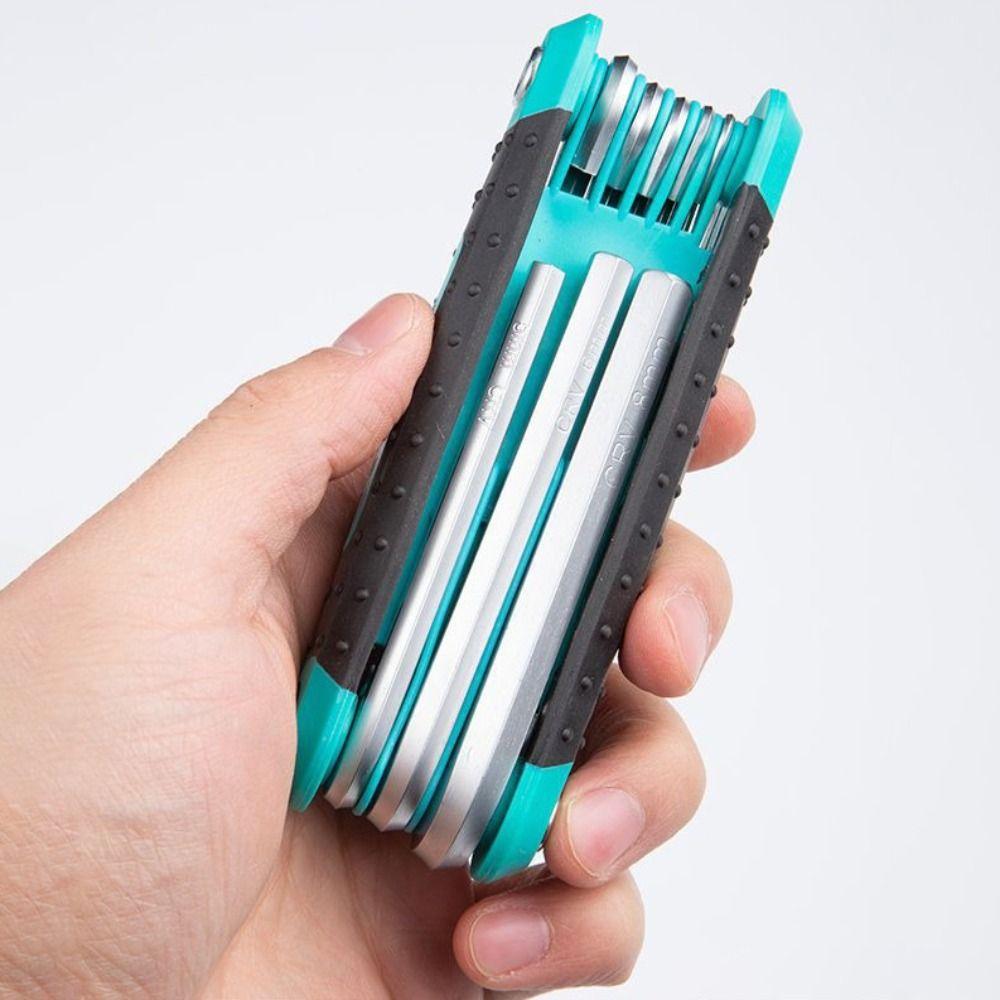 Складной набор шестигранных ключей Многофункциональный набор шестигранных ключей Новый шестигранный торцевой ключ Бытовой ремонт