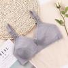 Full Cup Bra Without Steel Ring, Comfortable and Breathable Thin Cotton Underwear Gathering Loose Size Bras for Middle-aged and Elderly Pregnant Women