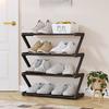 Simple Z-shaped Fabric Dust-proof Shoe Rack Shoe Cabinet Household Multi-layer Space-saving Shoe Multi-functional Storage Rack
