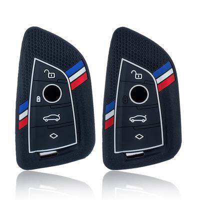 Для BMW Серии X1 X3 X4 X5 X6 1 2 3 5 7 G20 G02 G05 G31 G23 F34 F15 F40 IX3 Новый Силиконовый Чехол-Брелок для Ключа Автомобиля Кейс для Ключей