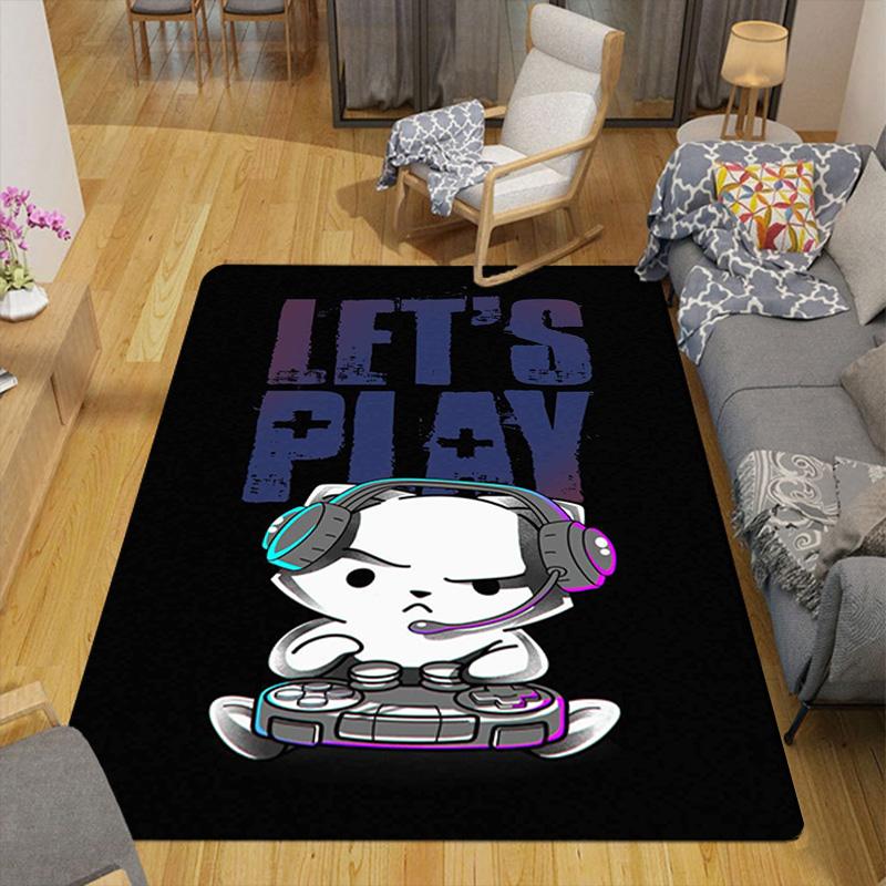 Gaming cat Rug Floor Mat for Living Room or Bedroom Soft and Comfortable Carpet a Gift for Birthday and Holiday.ZFF0913441