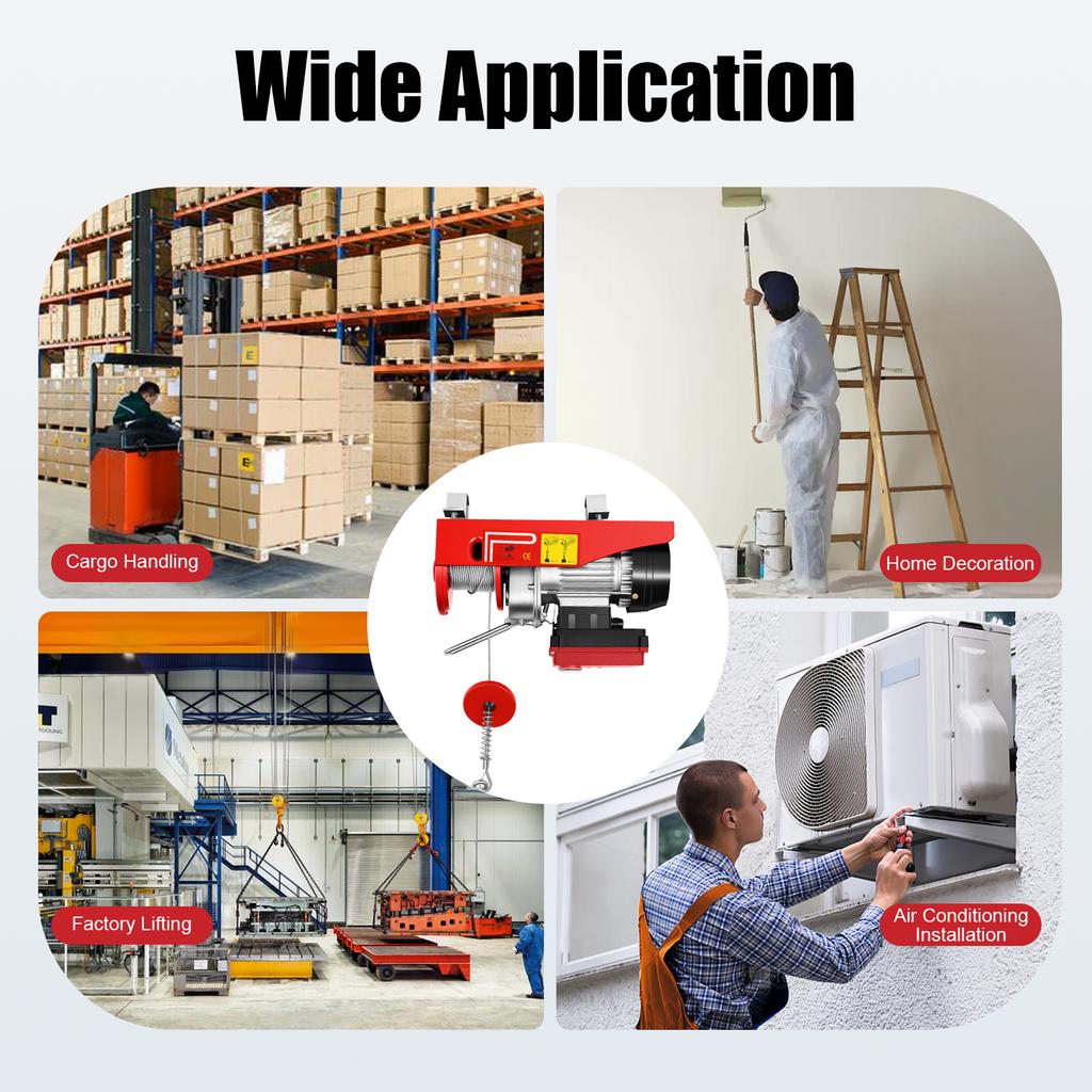 Электрическая таль с беспроводным пультом управления, Электрический подъемник, Электрическая таль для подъема на заводах, складах, в строительстве