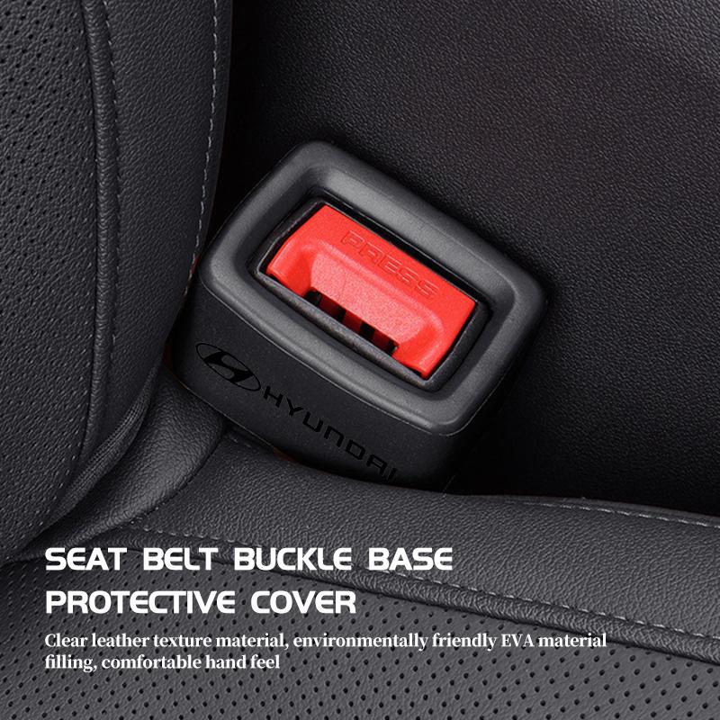 Car Seat Belt Buckle Anti-Scratch Safety Belt Base Protector Clip For Hyundai NLINE I30 I20 Venue Tucson Kona IX35 I40 IX20 YY333