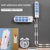 Большой самоклеящийся держатель провода без перфорации для хранения зарядного кабеля