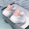 McQueen White Shoes Women's New Autumn Versatile Microfiber Breathable Thick Sole Heightening McQueen Muffin Women's Shoes