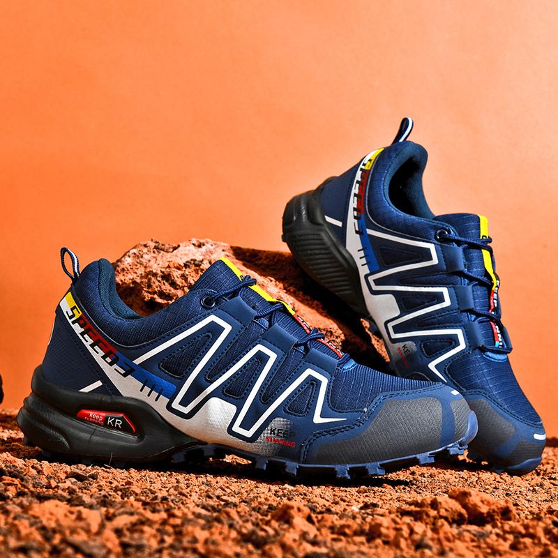 Мужские скальные туфли, уличные нескользящие кроссовки для треккинга, модная удобная спортивная обувь большого размера