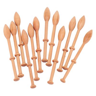 12 шт. Деревянные кружевные бобины профессиональные кружевные ткацкие инструменты для ручного вязания DIY инструменты