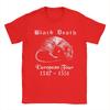 Футболка Bubonic World Tour Футболка Черная Смерть Европейский Тур Харадзюку Футболки Футболка с коротким рукавом Летняя из чистого хлопка Одежда больших размеров