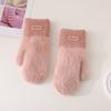 Women's Winter Velvet Thickened Warm Gloves Cute Fashion Imitation Mink Knitted Wool Going Out Riding Mittens