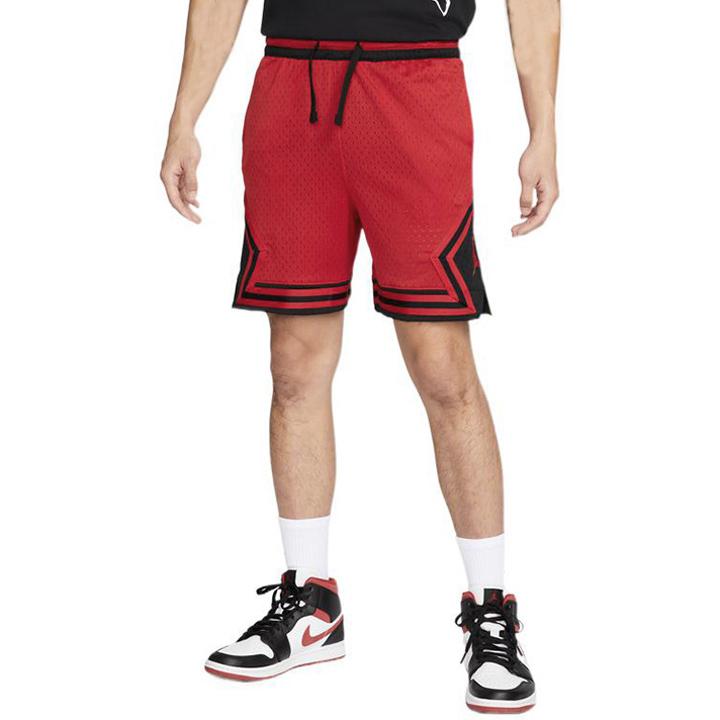 Jordan Спортивные повседневные шорты мужские красные умеренные DH9076-687