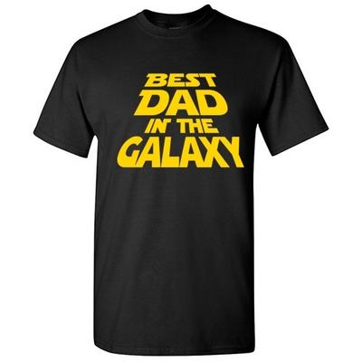 Best Dad In The Galaxy Sarcastic Cool Graphic Gift Idea Adult Humor Funny TShirt