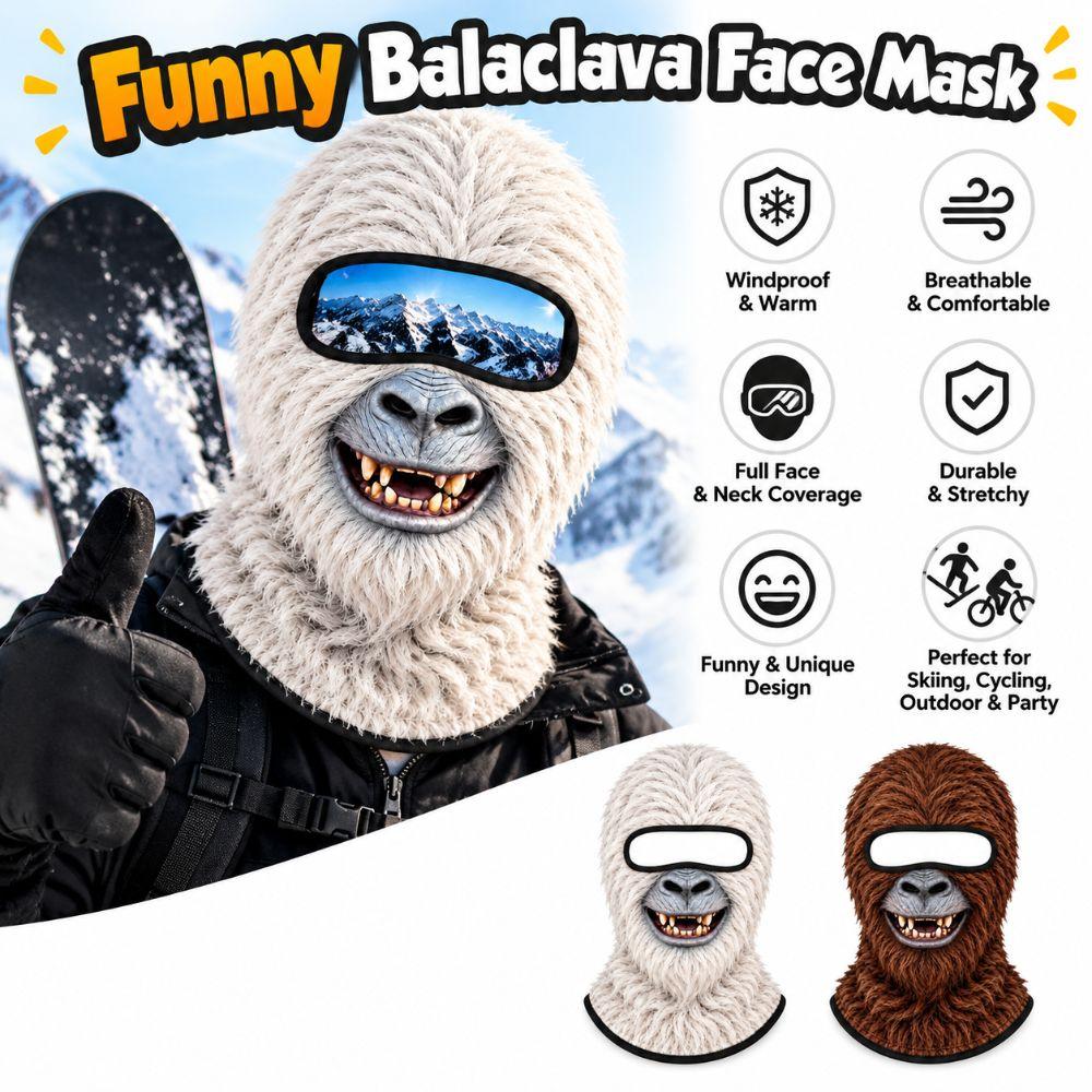 3D Face Printed Winter Mask Cover Full Coverage Ski Mask Hood New Funny Ski Mask For Men Woman
