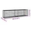 Gabion with Lid 200x50x50 cm Galvanized Iron