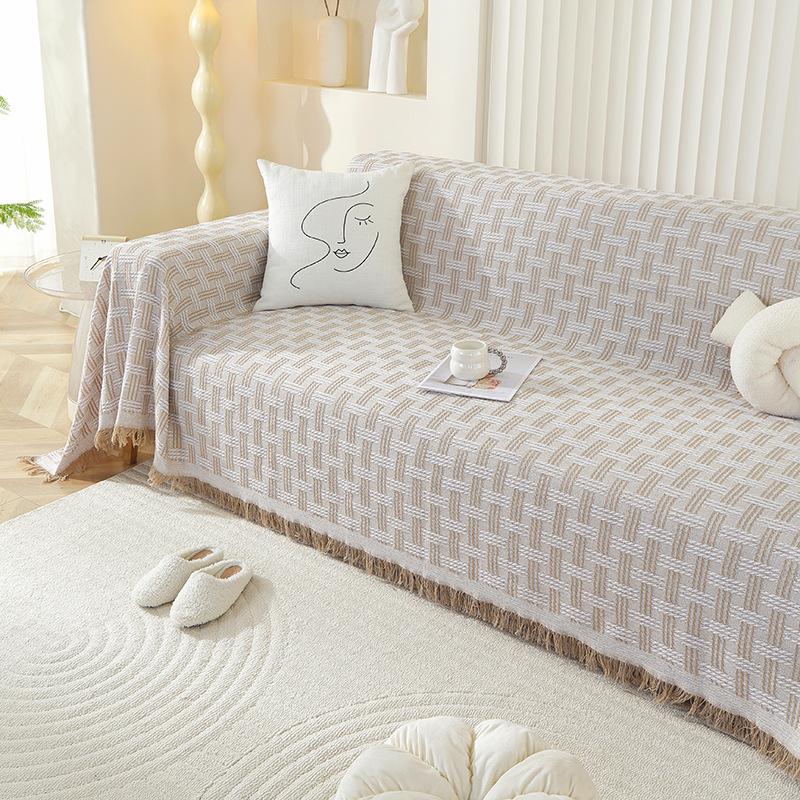 Скандинавский простой однотонный ins ветер чехол для дивана ткань универсальное полотенце для дивана на четыре сезона полный чехол универсальный всеобъемлющий чехол для дивана