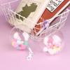 10Cm Acrylic Sphere Doll Display Transparent Storage Box Keychain Bag Cute Doll Bag Organization With Plush Ball Dustproof Case