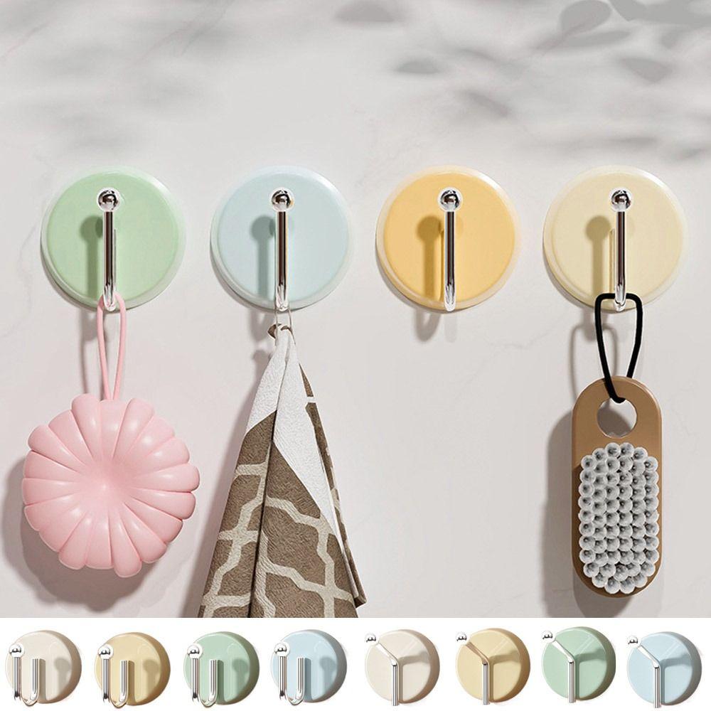 Plastic Key Hanger Self Adhesive Sticky Hook Creative Wall Hanging Hook  Bathroom