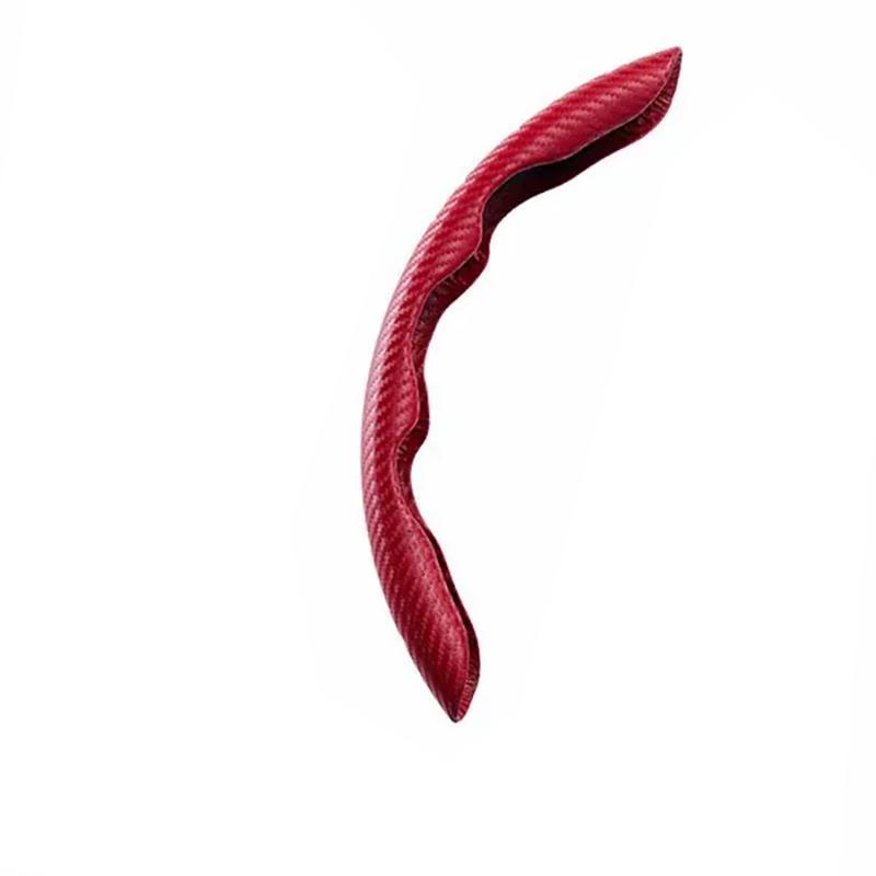 Новый замшевый чехол из углеродного волокна, автозапчасти, защитный противоскользящий чехол на руль, универсальная защита рулевого колеса автомобиля для автомобильных аксессуаров