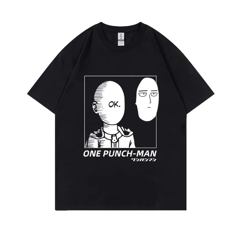 Anime One Punch Unisex Graphic Tshirt Saitama Egg Funny Tshirt Unisex Women Casual Oversized Streetwear Unisex Cartoon Unisexga T Shirts
