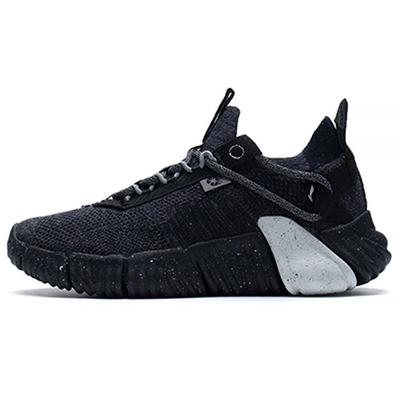 Li Ning Wukong Ткань амортизирующая нескользящая износостойкая дышащая легкая низкая повседневная обувь женские кроссовки черные AGLS026-2