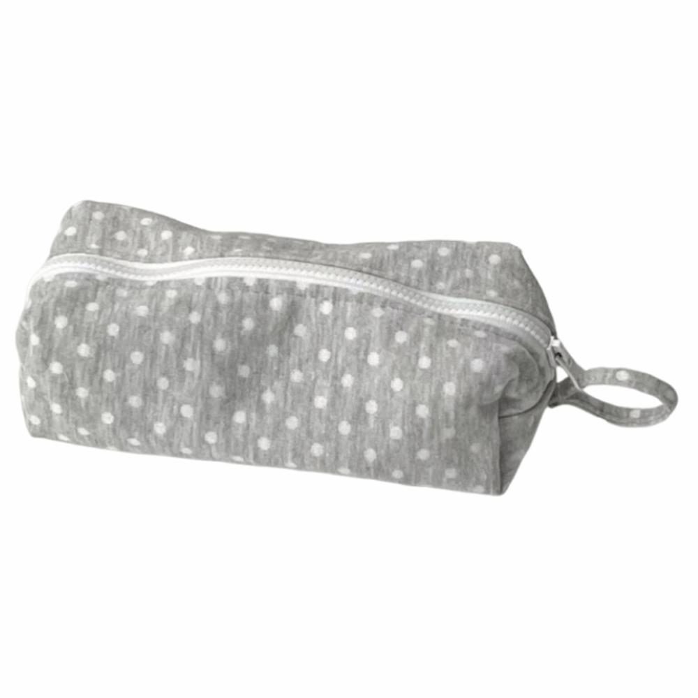 Polka Dot Pencil Case Sweet Zipper Stationery Pouch Pencil Storage Bag Back To School