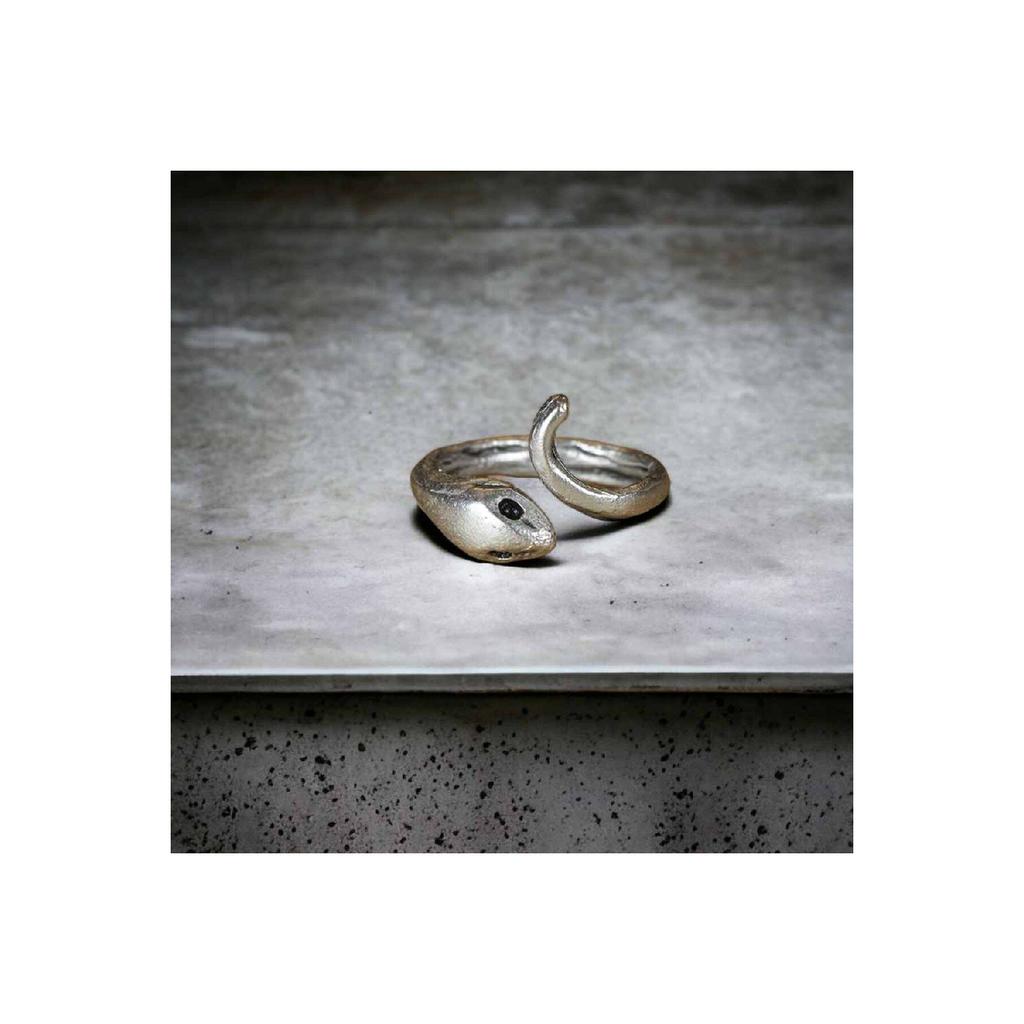 Посеребренная регулируемая модель, женское и мужское дизайнерское кольцо со змеей