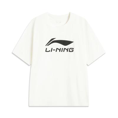 Li Ning Sports Trend Series Пуловер с круглым вырезом Удобный Универсальный Надпись Повседневный Простой Футболка с коротким рукавом Мужские Топы AHSV071-1