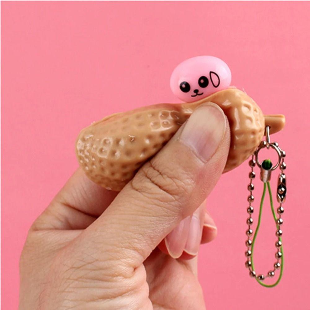 Anti-stress Anti-stress Fidget Toy Gifts Peanut Pendant New Peanut Key Chain