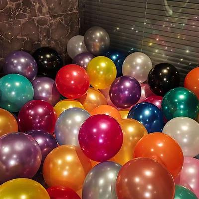 Утолщает 10050 шт. шаров на День Рождения, жемчужные латексные шары конфетных цветов, круглые шары, украшение для свадебной вечеринки, шары, игрушки для детей