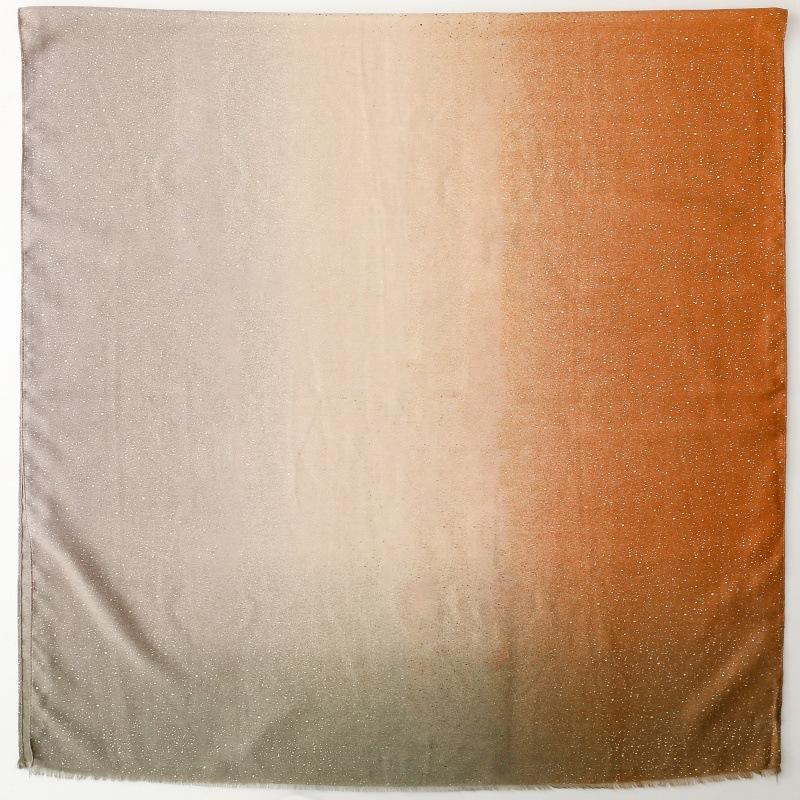 180*88cm Gradient Color Gold Foil Wrap Scarfs for Women Fashion Hijab Shimmer Sparkle Womens Scarves Bling Bling Shawls Cotton Feeling Shawl Scarf